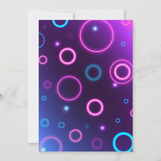 Uitnodiging voor mijn karaoke-tijdperkfeest (Achterkant)