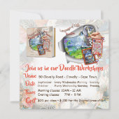 Uitnodiging voor mijn werkplaats in de werkplaats (Voorkant)