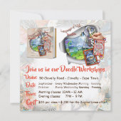 Uitnodiging voor mijn werkplaats in de werkplaats  (Voorkant)