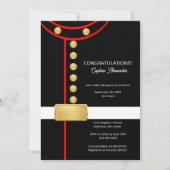 Uitnodiging voor militair feest bij pensionering o (Voorkant)