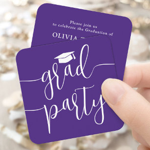 Uitnodiging voor mini diploma-uitreiking feest Paa Informatiekaartje