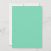 uitnodiging voor Minty Boy Baby shower (Achterkant)