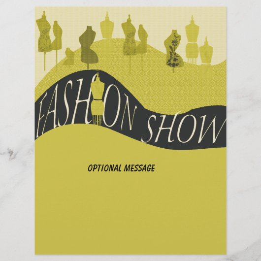Uitnodiging voor mode Show Style Flyer (Achterkant)