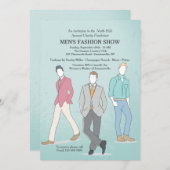 Uitnodiging voor modellen voor mannelijke Mode (Voorkant / Achterkant)