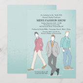 Uitnodiging voor modellen voor mannelijke Mode (Voorkant / Achterkant)