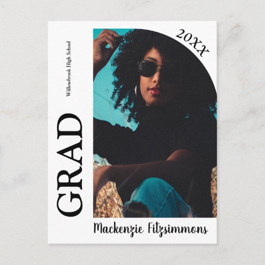 Uitnodiging voor Modern Arch Photo Afstuderen (Voorkant)