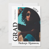Uitnodiging voor Modern Arch Photo Afstuderen (Voorkant)