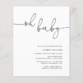 Uitnodiging voor modern foto-Baby shower (Voorkant)