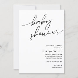 Uitnodiging voor modern kalligrafie Baby shower