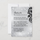 Uitnodiging voor Modern Masquerade Bal (Achterkant)