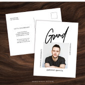 Uitnodiging voor Modern Minimal Script Graduation