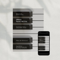 Uitnodiging voor Modern Piano Music Academy Recita
