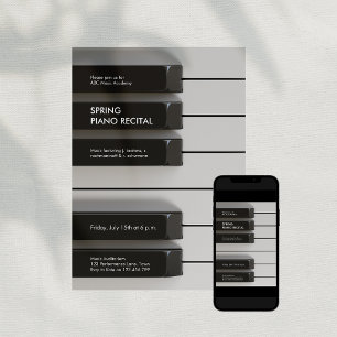 Uitnodiging voor Modern Piano Music Academy Recita