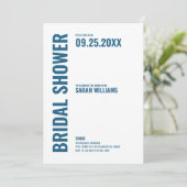 Uitnodiging voor modern Vrijgezellenfeest (Staand voorkant)