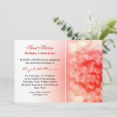 Uitnodiging voor moderne 16e verjaardag (Staand voorkant)