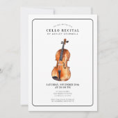 Uitnodiging voor moderne cellomuziek (Voorkant)