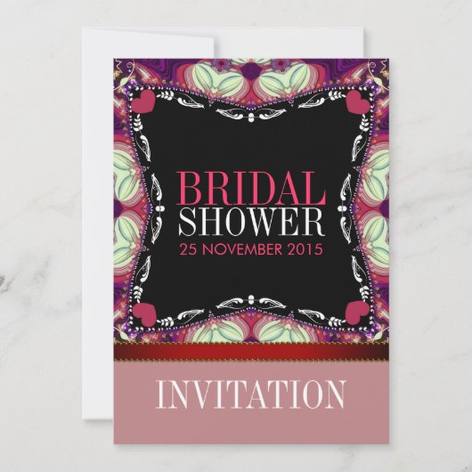 Uitnodiging voor moderne decor Style Vrijgezellenf (Voorkant)