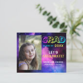 Uitnodiging voor moderne fotograduatie (Staand voorkant)