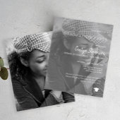 Uitnodiging voor moderne fotograduatie