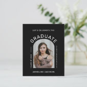 Uitnodiging voor moderne fotograduatie (Staand voorkant)