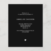 Uitnodiging voor moderne fotograduatie (Achterkant)