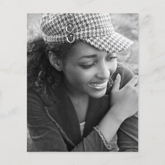 Uitnodiging voor moderne fotograduatie (Achterkant)