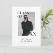 Uitnodiging voor moderne fototypografie (Staand voorkant)