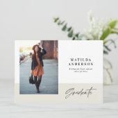 Uitnodiging voor moderne grafische multi-fotogradu (Staand voorkant)