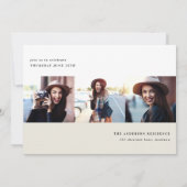 Uitnodiging voor moderne grafische multi-fotogradu (Achterkant)