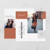 Uitnodiging voor moderne grafische multi-fotogradu (Voorkant / Achterkant)