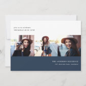 Uitnodiging voor moderne grafische multi-fotogradu (Achterkant)