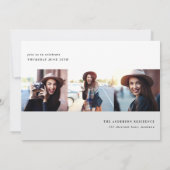 Uitnodiging voor moderne grafische multi-fotogradu (Achterkant)