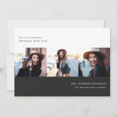 Uitnodiging voor moderne grafische multi-fotogradu (Achterkant)