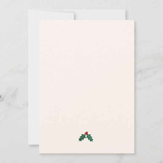 Uitnodiging voor moderne Jingle en Mingle Holiday  (Achterkant)