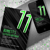 Uitnodiging voor moderne jongens voor hun 11e verj