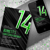 Uitnodiging voor moderne jongens voor hun 14e verj