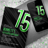 Uitnodiging voor moderne jongens voor hun 15e verj