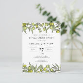 Uitnodiging voor moderne Olive-vestigingspartij (Staand voorkant)