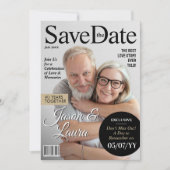 Uitnodiging voor moderne tijdschrift-jubileum 'Sav (Voorkant)