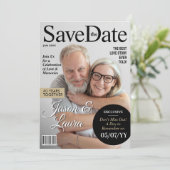 Uitnodiging voor moderne tijdschrift-jubileum 'Sav (Staand voorkant)