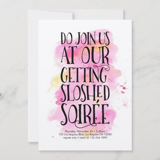 Uitnodiging voor moderne vakantieverraad (Voorkant)