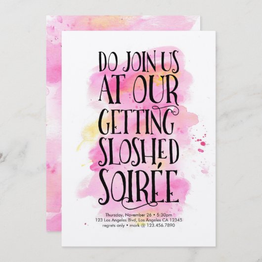 Uitnodiging voor moderne vakantieverraad (Voorkant / Achterkant)