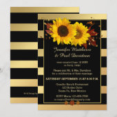 Uitnodiging voor moderne zonnebloempitten (Voorkant / Achterkant)