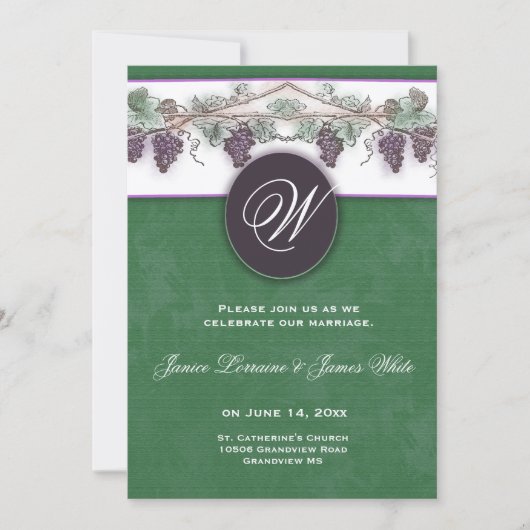 Uitnodiging voor modulewijndruiven (Voorkant)