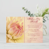 Uitnodiging voor Moederdag Brunch Dahlia (Staand voorkant)