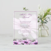 Uitnodiging voor Moederdag Brunch Daisy (Staand voorkant)