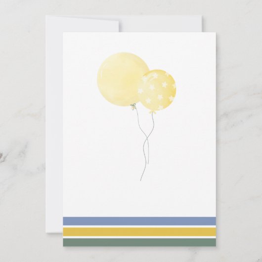 Uitnodiging voor Monkey Birthday Party (Achterkant)