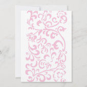 Uitnodiging voor Monogram Vine Wedding (Achterkant)