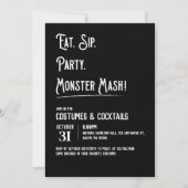 Uitnodiging voor Monster Mash Halloween Party (Voorkant)