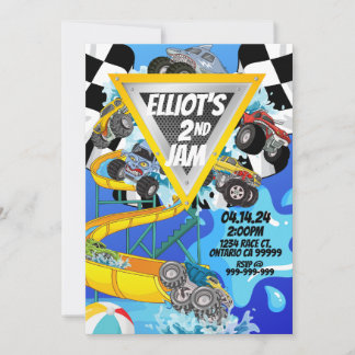 Uitnodiging voor Monster Truck Zwembash